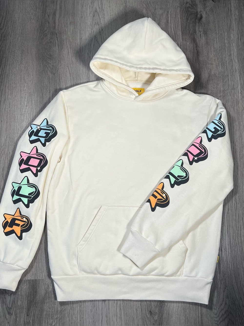 GOLF Wang Tyler The Creator Anti Star Cream Hoodie Pullover Streetwear Men Sz M